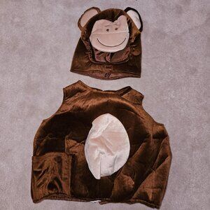 Monkey Halloween Costume Baby 12-24 Months 2-Piece Headpiece Jumpsuit Fun World
